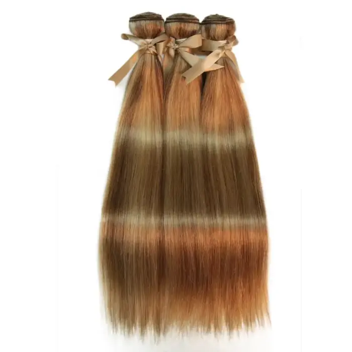 Extensiones de cabello humano liso peruano Remy - Imagen 4